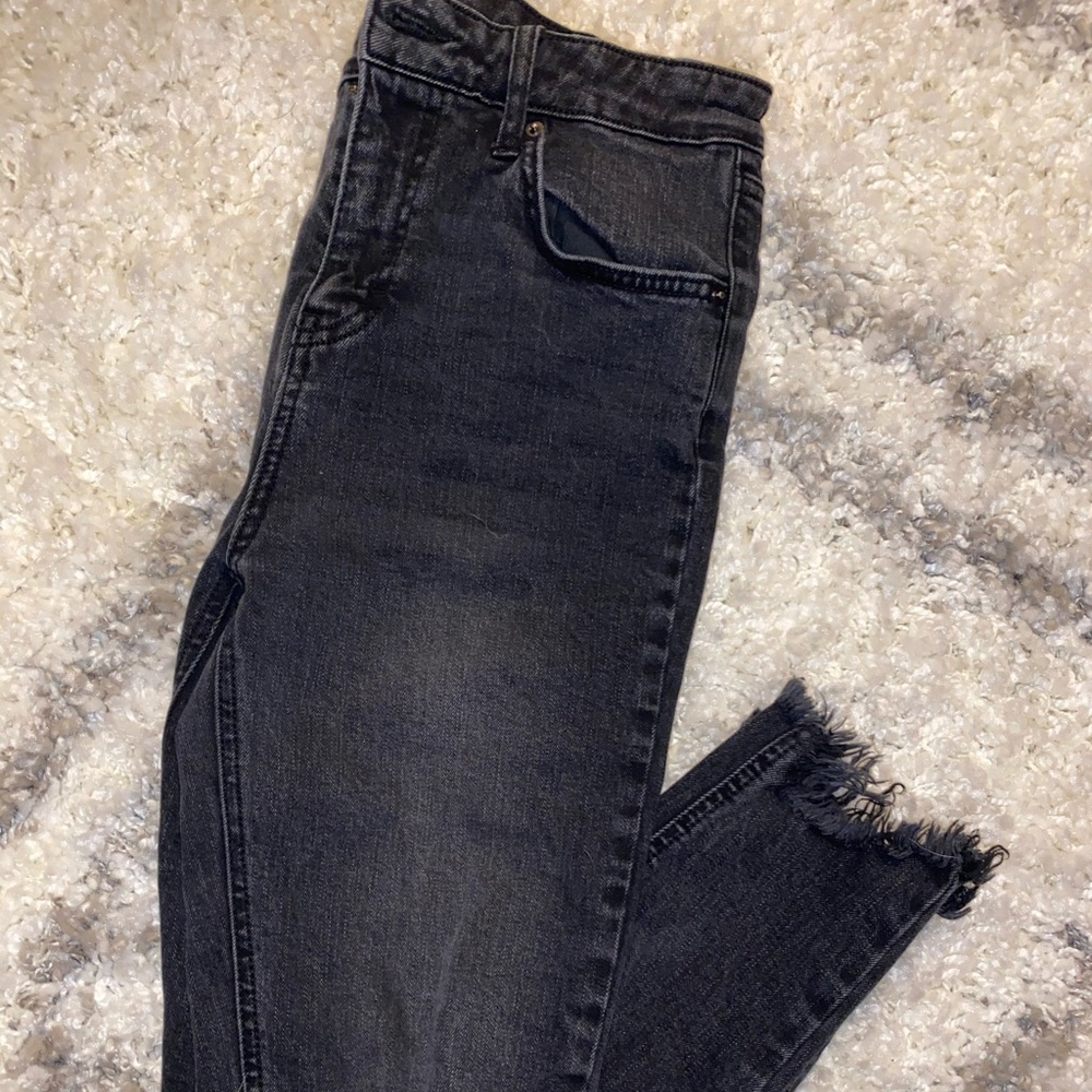 High Rise Black Ripped Jeans - Picture 3 of 3